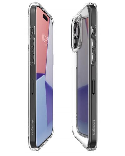 Калъф Spigen - Crystal Hybrid, iPhone 15 Pro Max, прозрачен - 5
