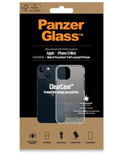 Калъф PanzerGlass - ClearCase, iPhone 13 mini, прозрачен - 2