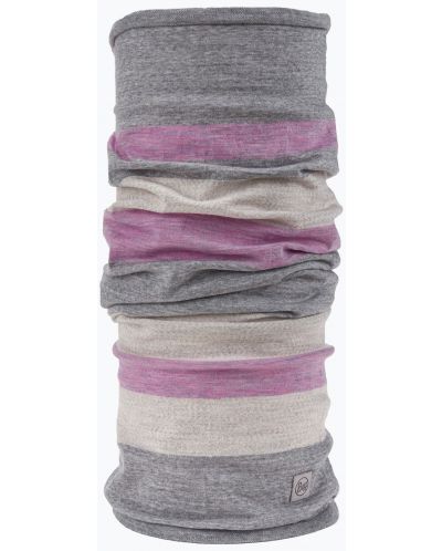 Кърпа за глава BUFF - Merino Move Light Grey, многоцветна - 1