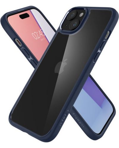 Калъф Spigen - Ultra Hybrid, iPhone 15, Navy Blue - 2