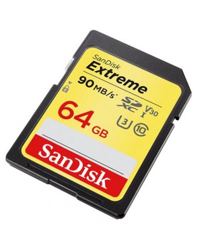 Карта памет SanDisk - Extreme, 64GB, SDXC, Class10 - 3