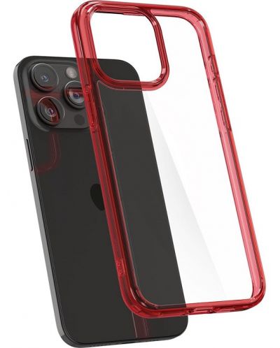 Калъф Spigen - Ultra Hybrid, iPhone 15 Pro, Deep Red - 2