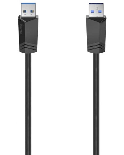 Кабел Hama - 200624, USB-A/USB-A, 1.5 m, черен - 1
