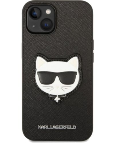 Калъф Karl Lagerfeld - Saffiano Choupette Head, iPhone 14 Plus, черен - 1