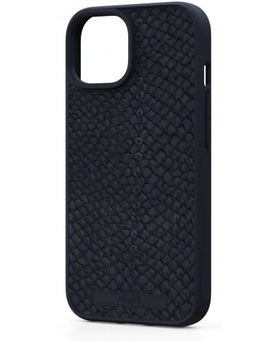 Калъф Njord - Salmon Leather MagSafe, iPhone 15, черен - 1