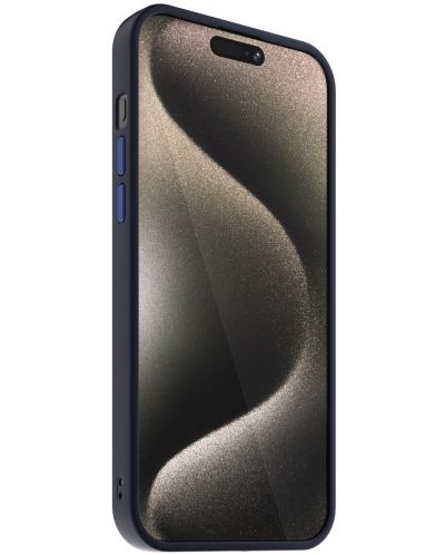 Калъф Next One - Midnight Mist Shield MagSafe, iPhone 15 Pro, тъмносин - 4