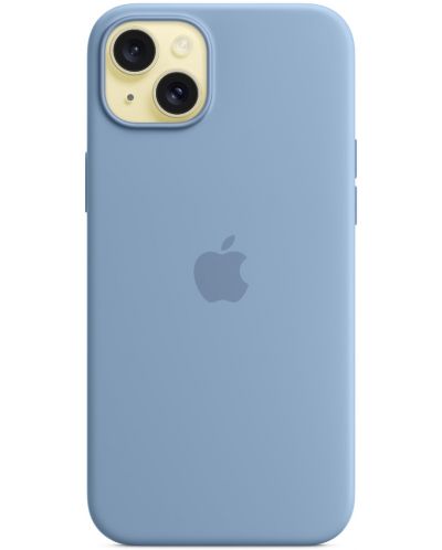 Калъф Apple - Silicone MagSafe, iPhone 15 Plus, Winter Blue - 3