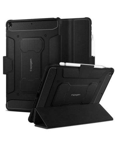 Калъф Spigen - Rugged Armor Pro, iPad 10.2, черен - 1