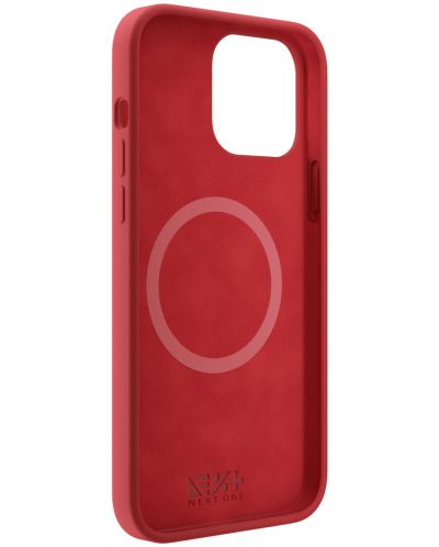 Калъф Next One - Silicon MagSafe, iPhone 13 Pro Max, червен - 4