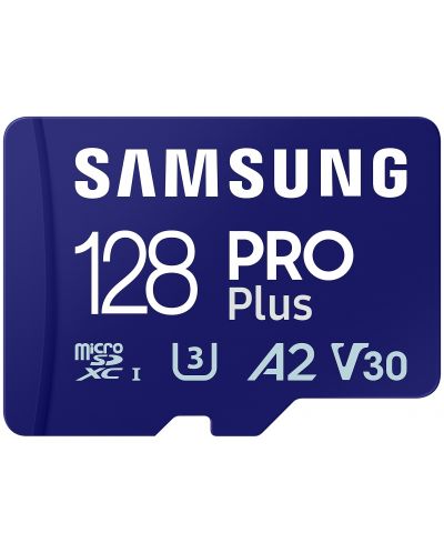 Карта памет Samsung - PRO Plus, 128GB, microSDXC, Class10 + USB четец - 2