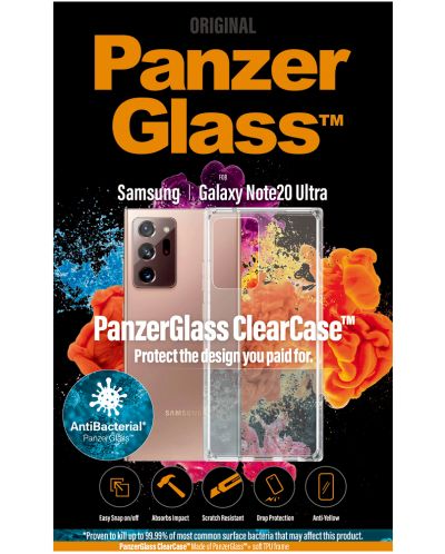 Калъф PanzerGlass - ClearCase, Galaxy Note 20 Ultra, прозрачен - 2
