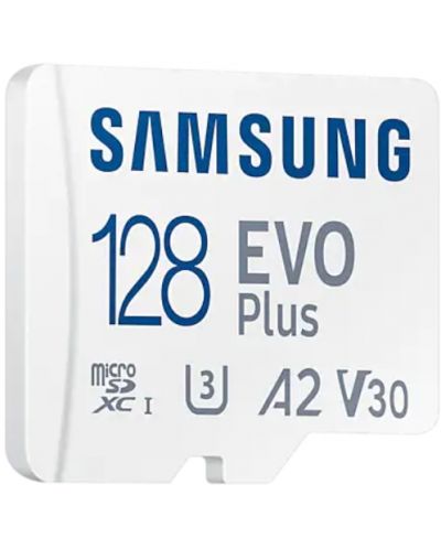 Карта памет Samsung - EVO Plus, 128GB, microSDXC, Class10 + адаптер - 3