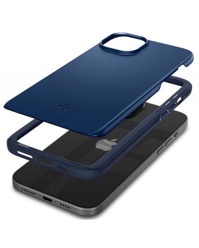 Калъф Spigen - Thin Fit, iPhone 15, Navy Blue - 2