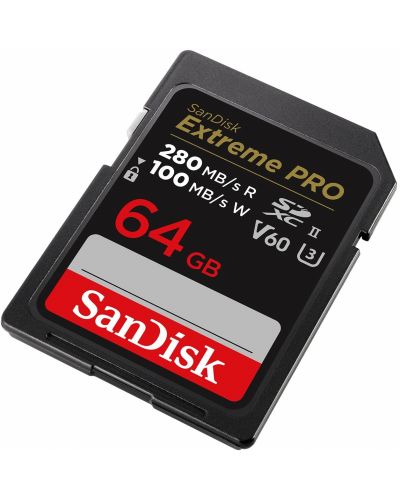 Карта памет SanDisk - Extreme PRO, 64GB, SDXC, V60 UHS-II  - 3