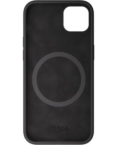 Калъф Next One - Silicon MagSafe, iPhone 14, черен - 2