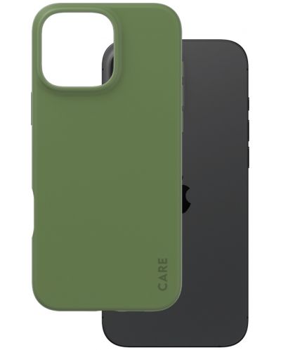 Калъф CARE - Fashionable, iPhone 16 Pro Max, зелен - 3