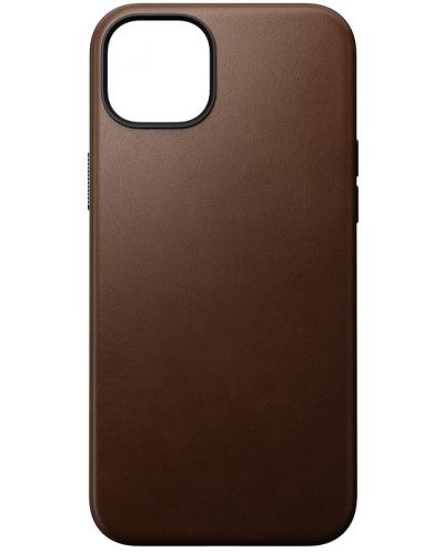 Калъф Nomad - Modern Leather, iPhone 15 Plus, кафяв - 1