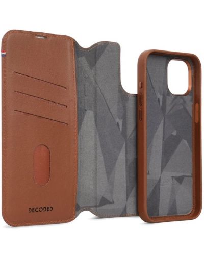 Калъф Decoded - Leather Detachable Wallet, iPhone 15 Pro, кафяв - 5