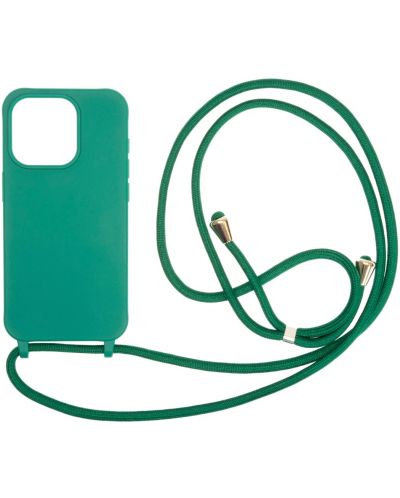 Калъф Mobile Origin - Lanyard, iPhone 15 Pro, Dark Green - 1