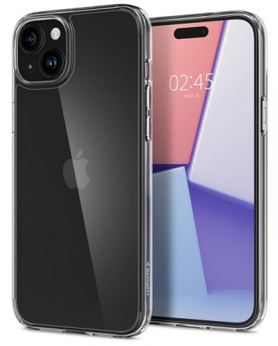 Калъф Spigen - Air Skin Hybrid, iPhone 15, Crystal Clear - 1
