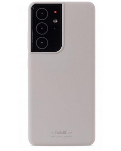 Калъф Holdit - Silicone,  Samsung Galaxy S21 Ultra, сив - 1