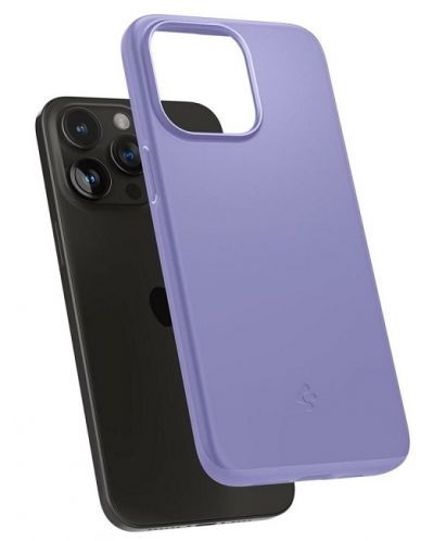 Калъф Spigen - Thin Fit, iPhone 15 Pro Max, Iris Purple - 3