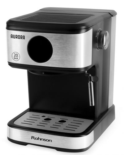 Кафемашина Rohnson - R-988, 20bar, 1.2l, черна/сребриста - 3