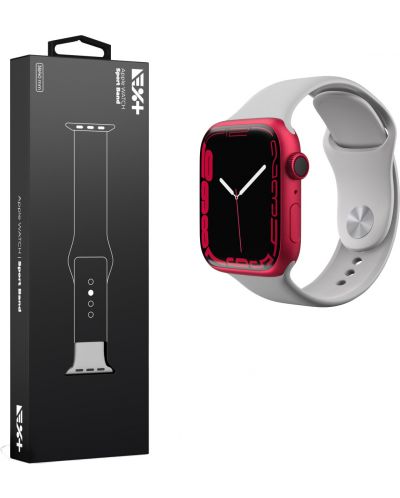 Каишка Next One - Sport Band Silicone, Apple Watch, 38/40 mm, сива - 4