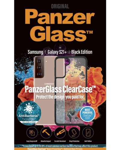 Калъф PanzerGlass - ClearCase, Galaxy S21 Plus, черен - 2