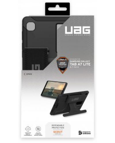 Калъф UAG - Scout, Galaxy Tab A7 Lite, черен - 6