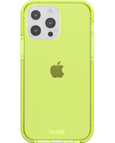 Калъф Holdit - Seethru, iPhone 13 Pro, Acid Green - 1