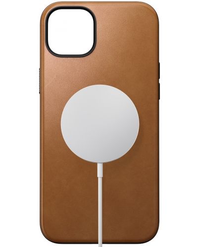 Калъф Nomad - Modern Leather, iPhone 15 Plus, English Tan - 2