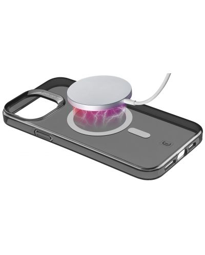Калъф Cellularline - Gloss Mag, iPhone 15 Pro Max, черен - 2