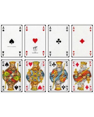 Карти за игра Piatnik - модел Bridge-Poker-Whist, цвят кафяви - 3