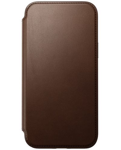 Калъф Nomad - Modern Leather Folio, iPhone 15 Plus, кафяв - 6