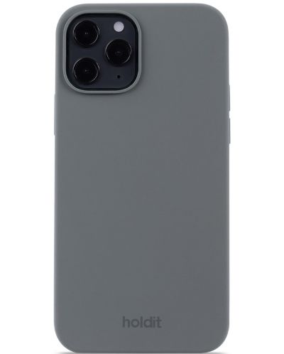 Калъф Holdit - Silicone, iPhone 12/12 Pro, Space Gray - 1