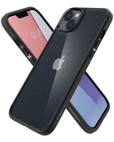 Калъф Spigen - Ultra Hybrid, iPhone 14/13, прозрачен/черен - 3