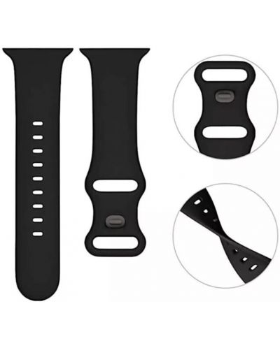 Каишка Techsuit - W031 Silicone, Apple Watch, 42/44/45/49 mm, лилава - 2