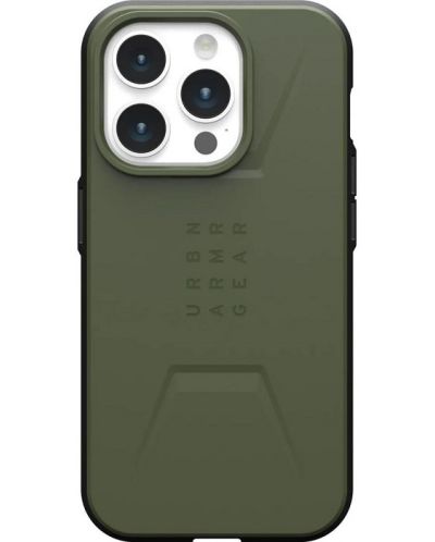 Калъф UAG - Civilian MagSafe, iPhone 15 Pro, Olive Drab - 1