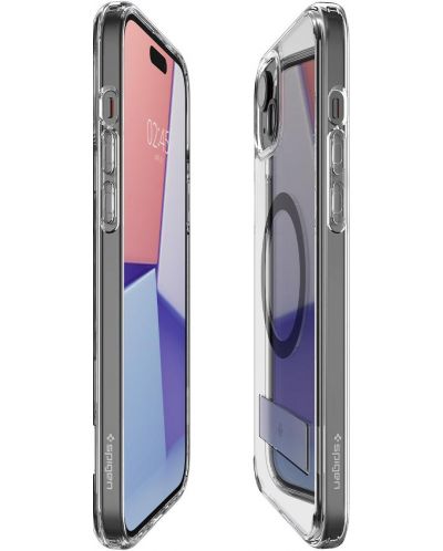 Калъф Spigen - Ultra Hybrid S MagSafe, iPhone 15, черен - 7