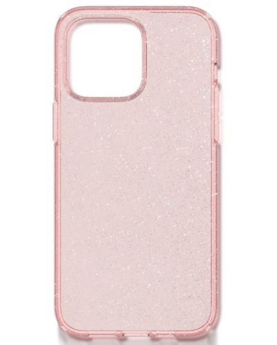 Калъф Spigen - Liquid Crystal Glitter, iPhone 14 Pro, Rose Quartz - 1