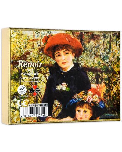 Карти за игра Piatnik - Renoir - Red hat (2 тестета) - 1
