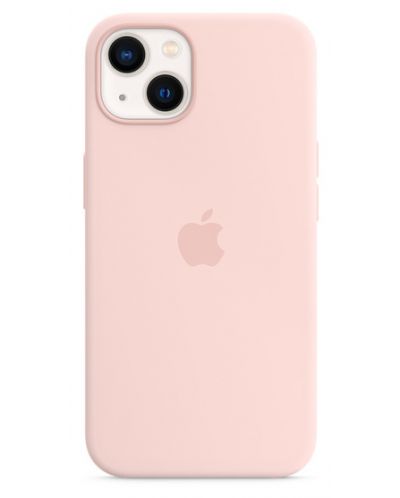 Калъф Apple - Silicone MagSafe, iPhone 13, Chalk Pink - 1