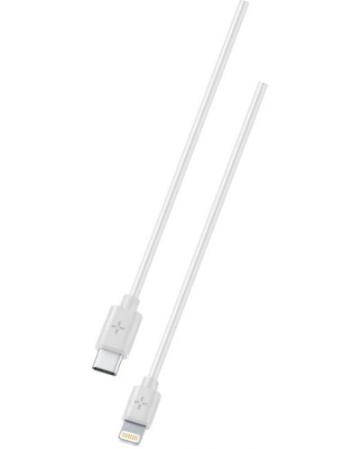 Кабел Ploos - 6559, USB-C/Lightining, 1 m, бял - 1