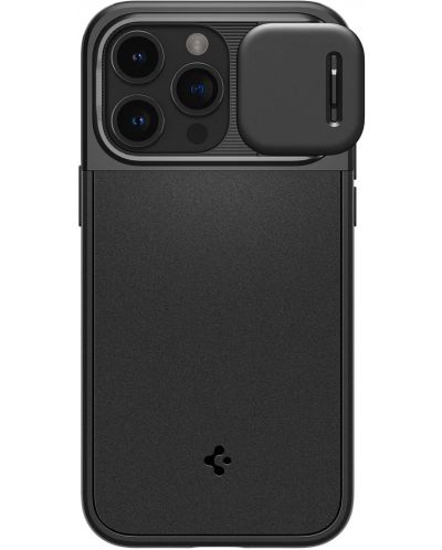 Калъф Spigen - Optik Armor, iPhone 15 Pro Max, черен - 1