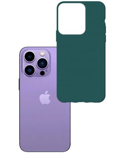 Калъф 3mk - Matt, iPhone 14 Pro Max, зелен - 1