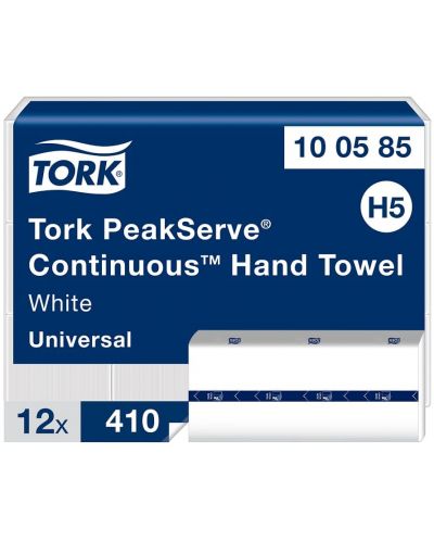 Кърпи за ръце Tork - PeakServe Continuous Universal, H5, 12 х 410 листа - 1