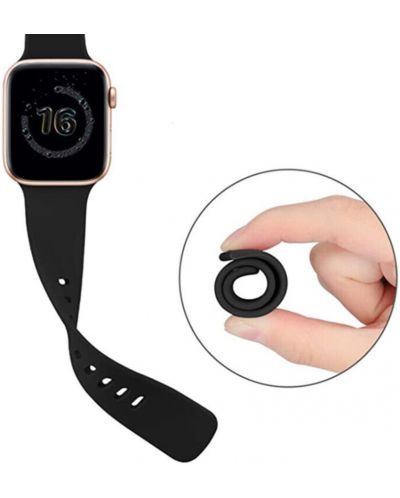 Каишка Techsuit - W031 Silicone, Apple Watch, 42/44/45/49 mm, сива - 3