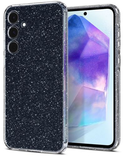Калъф Spigen - Liquid Crystal Glitter, Galaxy A55, прозрачен - 2