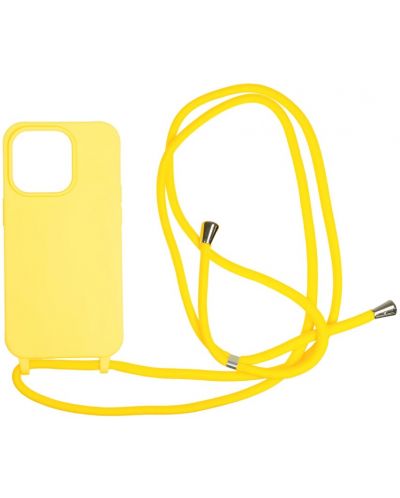 Калъф Mobile Origin - Lanyard, iPhone 14 Pro, Yellow - 1